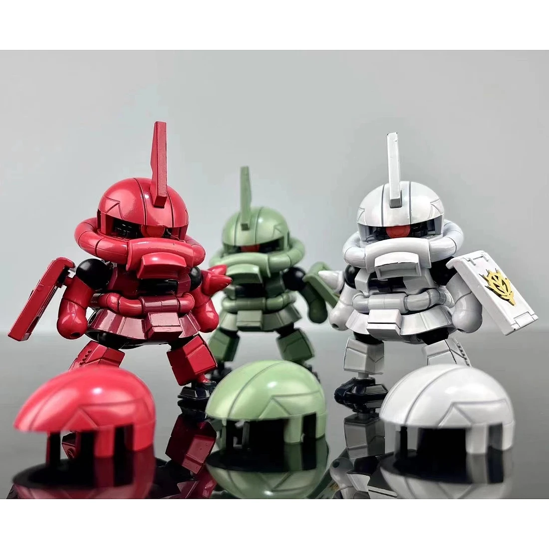 超星模玩 魔力三戰士 第二彈 SD 薩克 ZAKU 三款一套