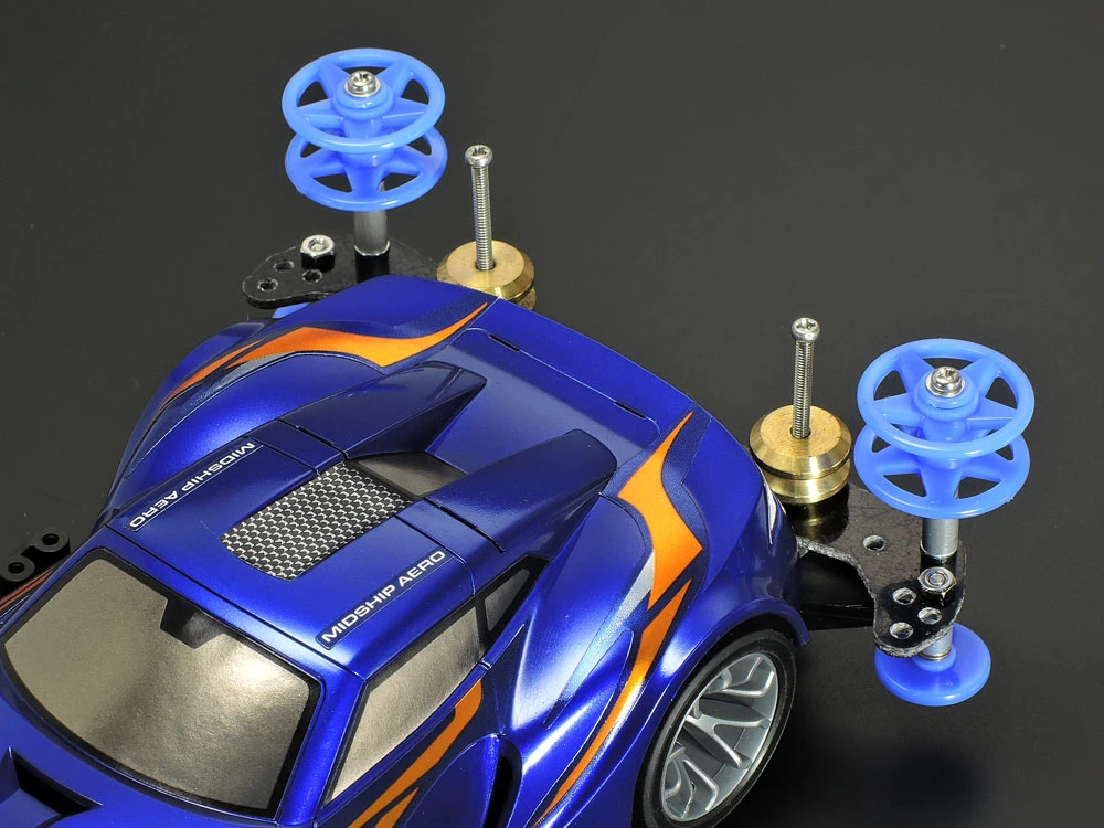 TAMIYA 15532 四驅車專用 2段式 低摩擦 塑膠導輪 19-19mm 藍色