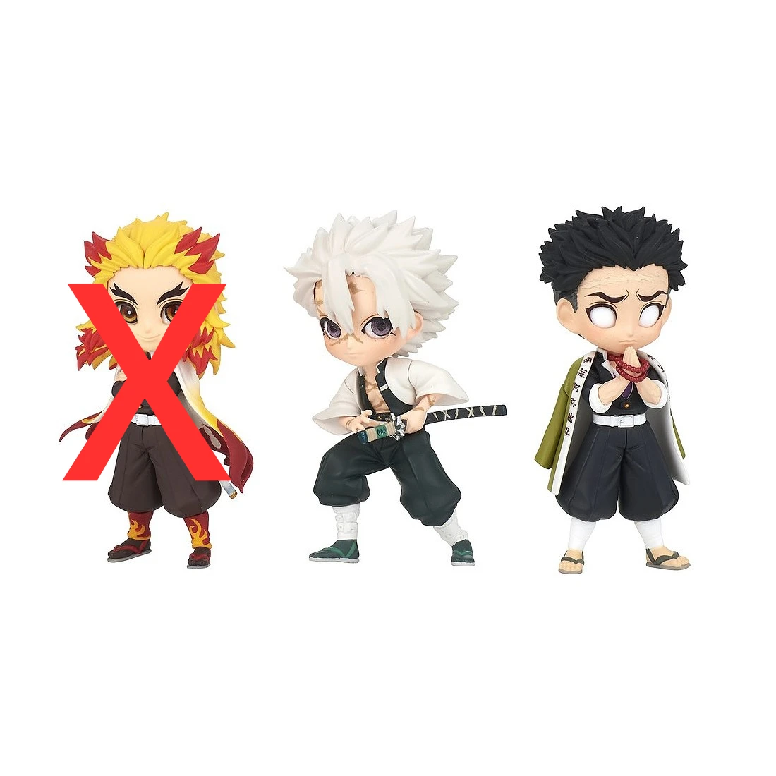 Banpresto 景品 Q POSKET 鬼滅之刃 petit 不死川實彌 悲鳴嶼行冥 宇髄天元