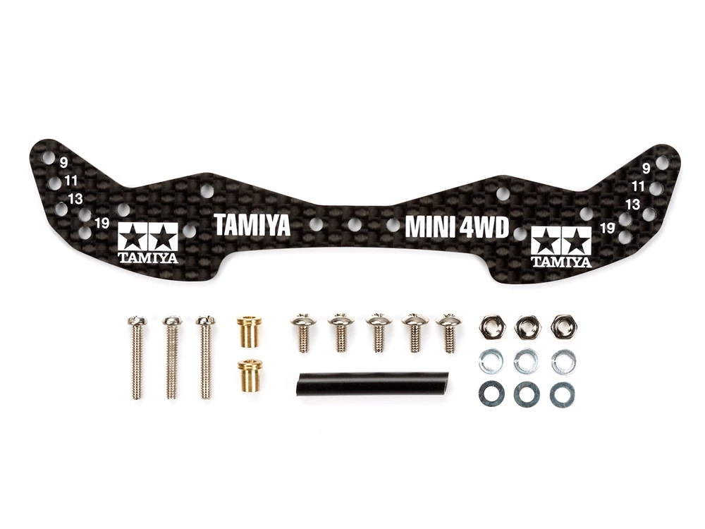 TAMIYA 15498 四驅車專用 HG CARBON WIDE FRONT PLATE 1.5mm