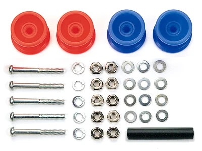 TAMIYA 15457 四驅車專用 二段低摩擦 紅、藍13-12mm