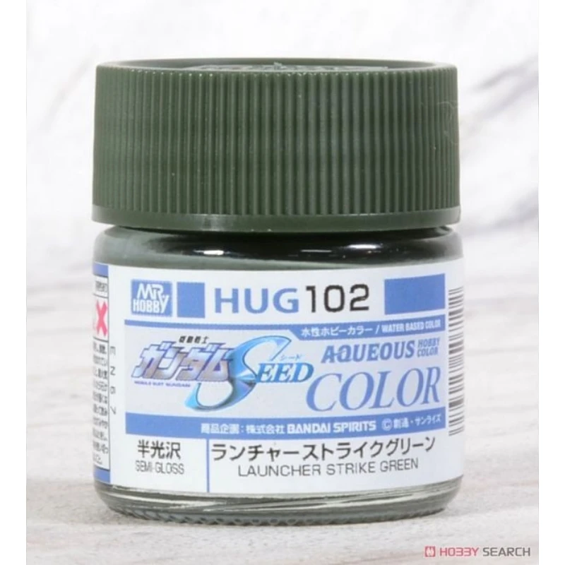 GUNZE 郡氏 GSI 水性漆 鋼彈專用 半光澤 HUG102 炮裝綠色