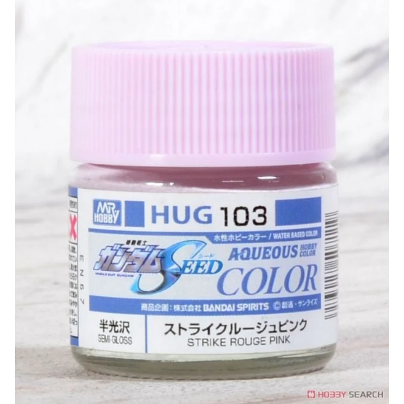 GUNZE 郡氏 GSI 水性漆 鋼彈專用 半光澤 HUG103 嫣紅粉色