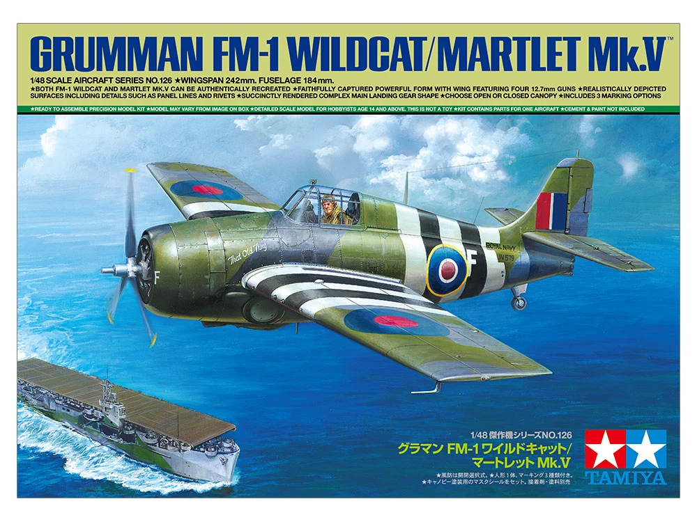 TAMIYA 61126 1/48 格魯曼 FM-1 野貓 / Martlet Mk.V