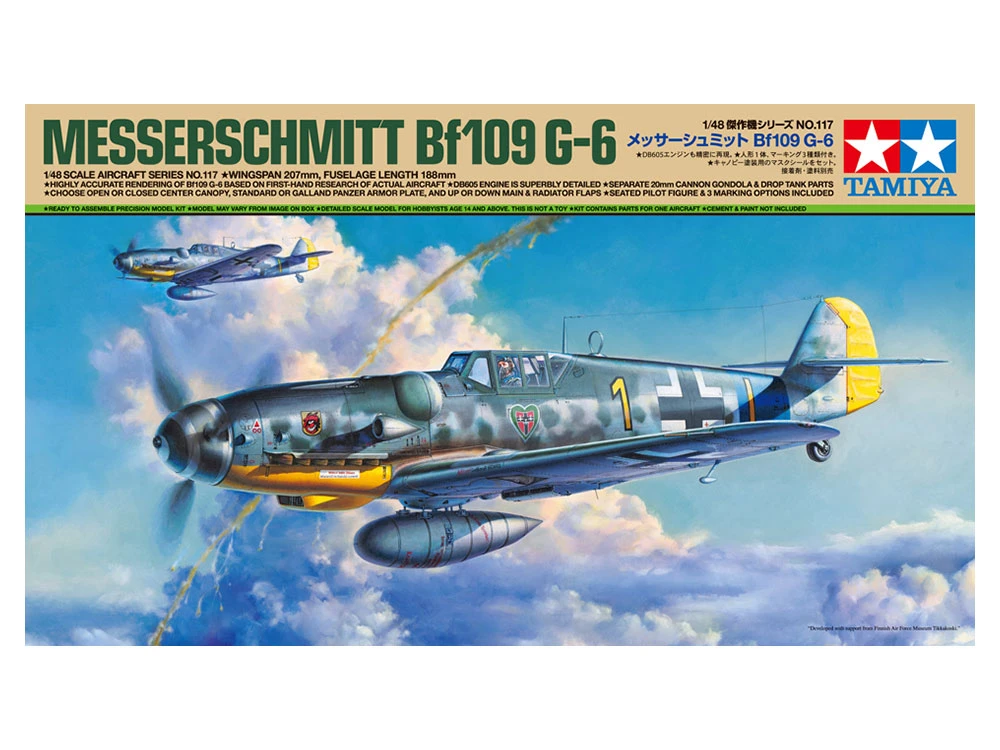 TAMIYA 61117 1/48 Messerschmitt Bf109 G-6