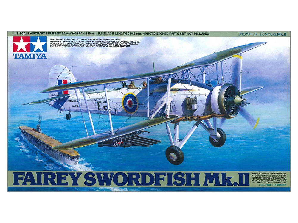 TAMIYA 61099 1/48 劍魚 Fairey Swordfish Mk.II