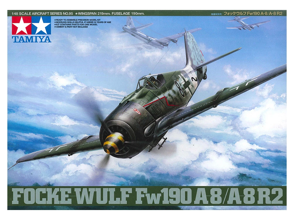 TAMIYA 61095 1/48 德軍空軍 Focke-Wulf Fw190 A-8/A-8 R2