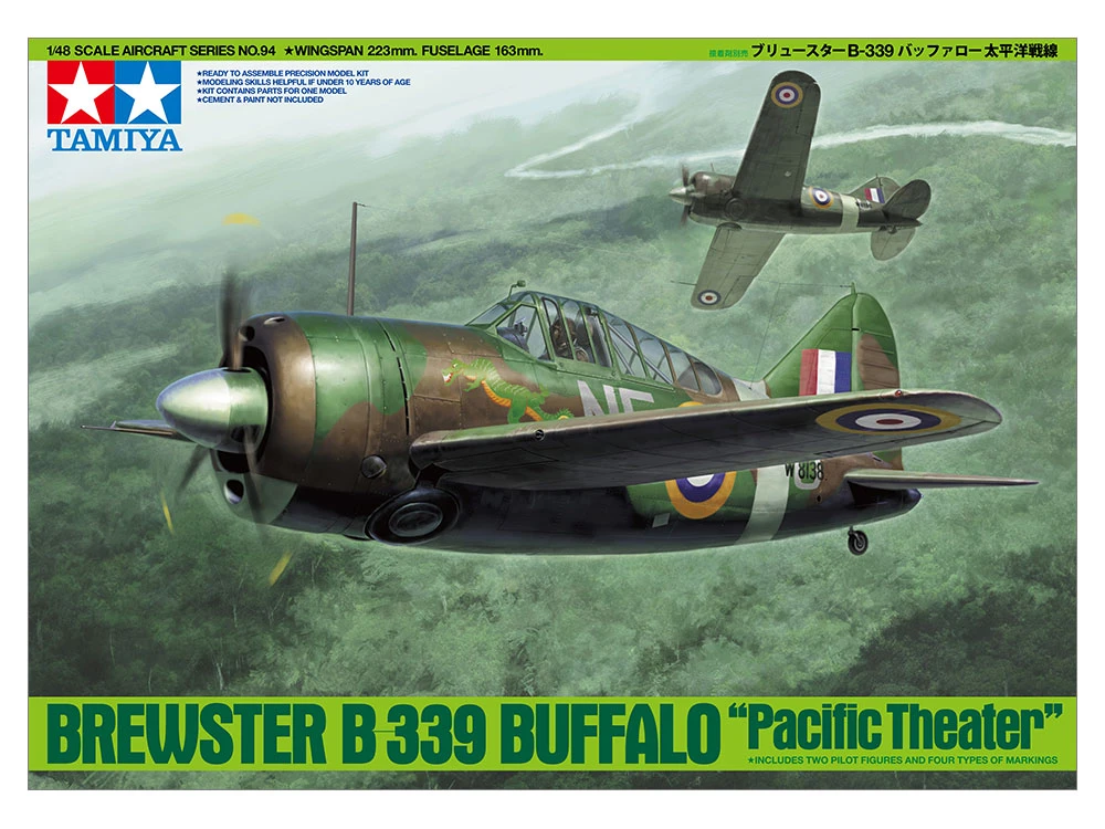 TAMIYA 61094 1/48 英軍 水牛戰鬥機 Brewster B-339 Buffalo Pacific Theater