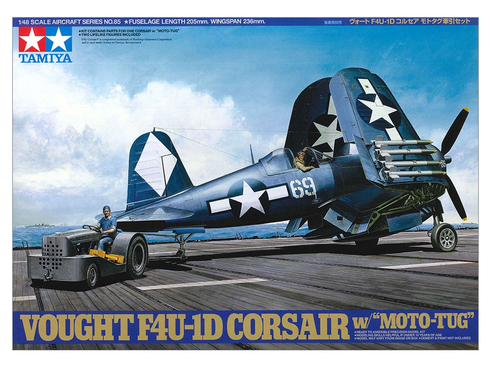 TAMIYA 61085 1/48 美國海軍 F4U-1D海盜式艦載戰鬥機