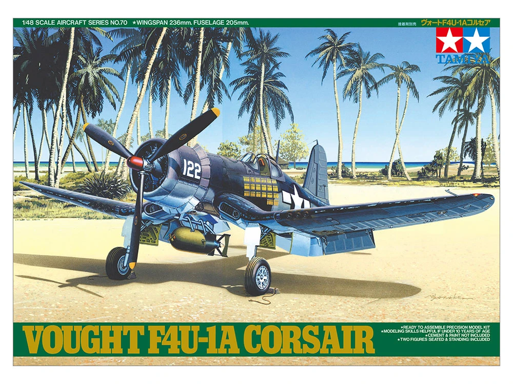 TAMIYA 61070 1/48 美國海軍 沃特 F4U-1A 海盜式戰鬥機