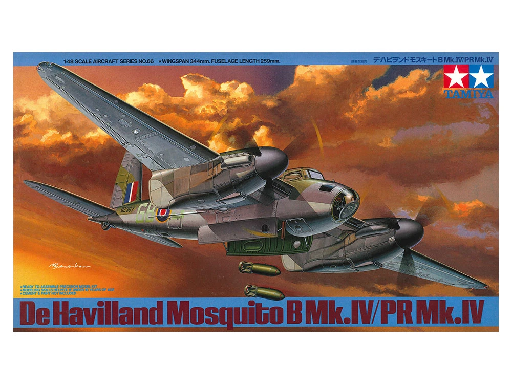 TAMIYA 61066 1/48 英軍 蚊式轟炸機 De Havilland Mosquito B Mk.IV PR Mk.IV