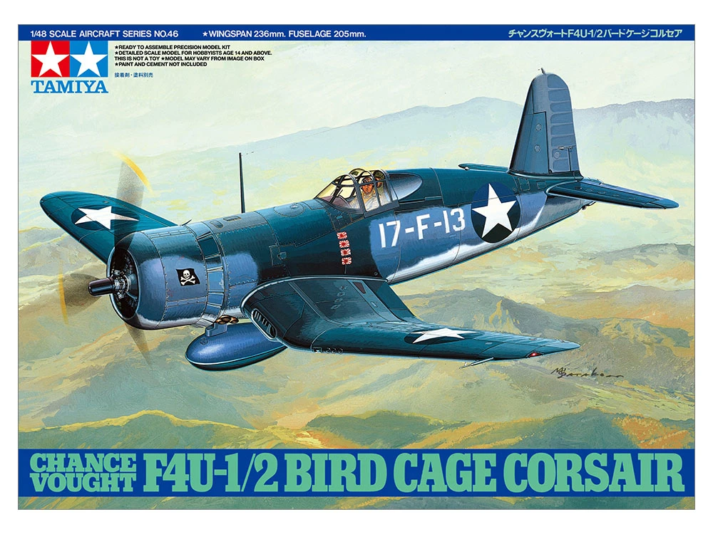 TAMIYA 61046 1/48 F4U-1/2 Bird Cage Corsair