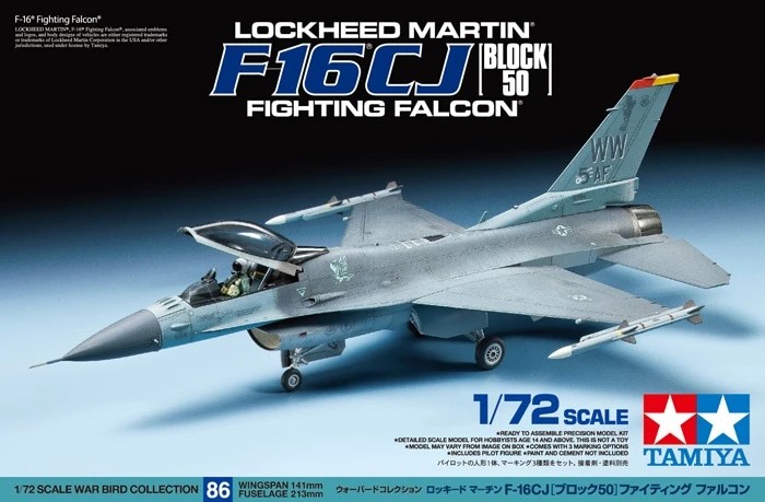 TAMIYA 60786 1/72 F-16CJ Block 50