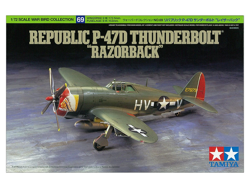TAMIYA 60769 1/72 P-47D(Pazorback)