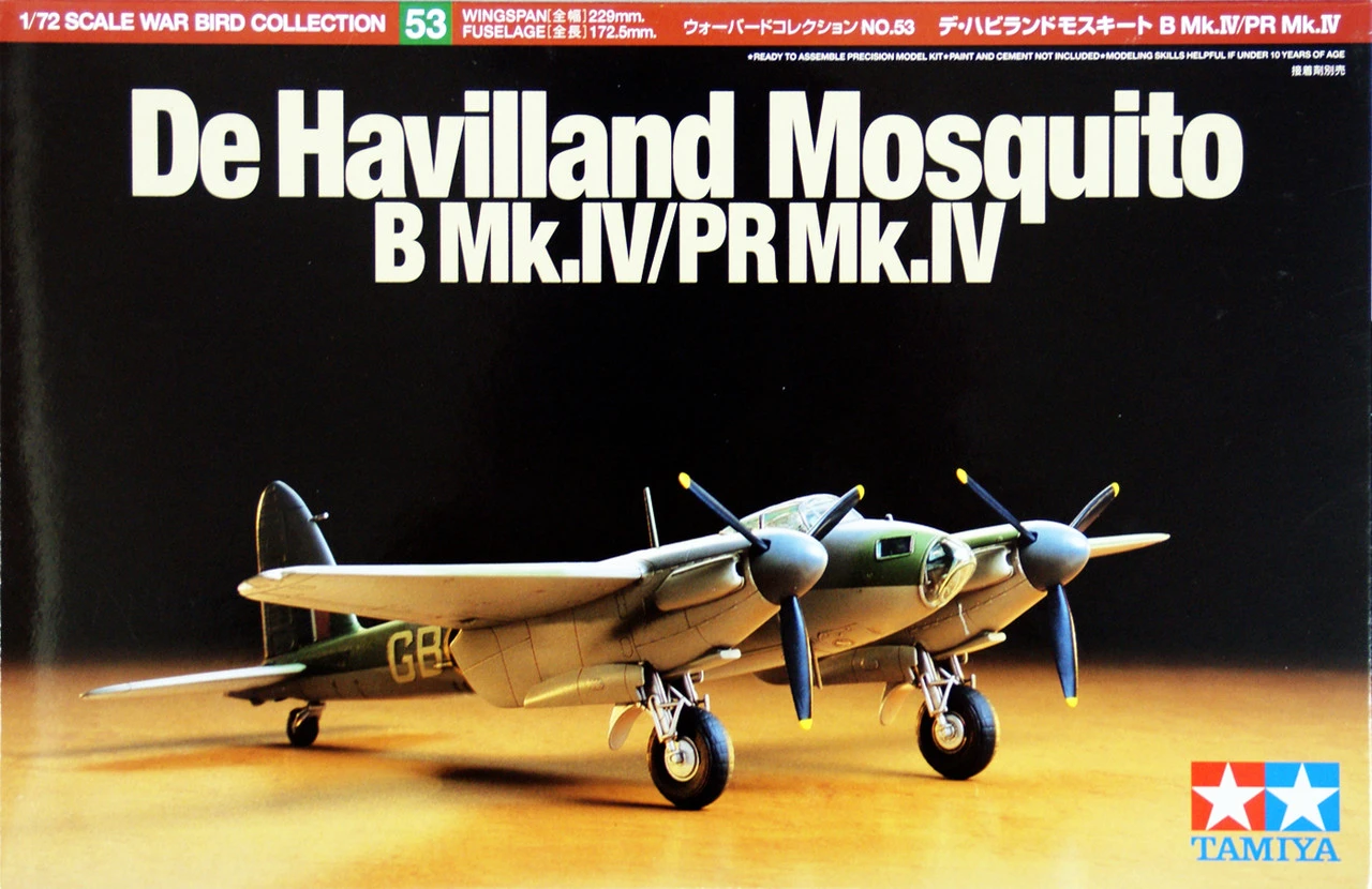 TAMIYA 60753 1/72 蚊式B Mk-4戰機(英)