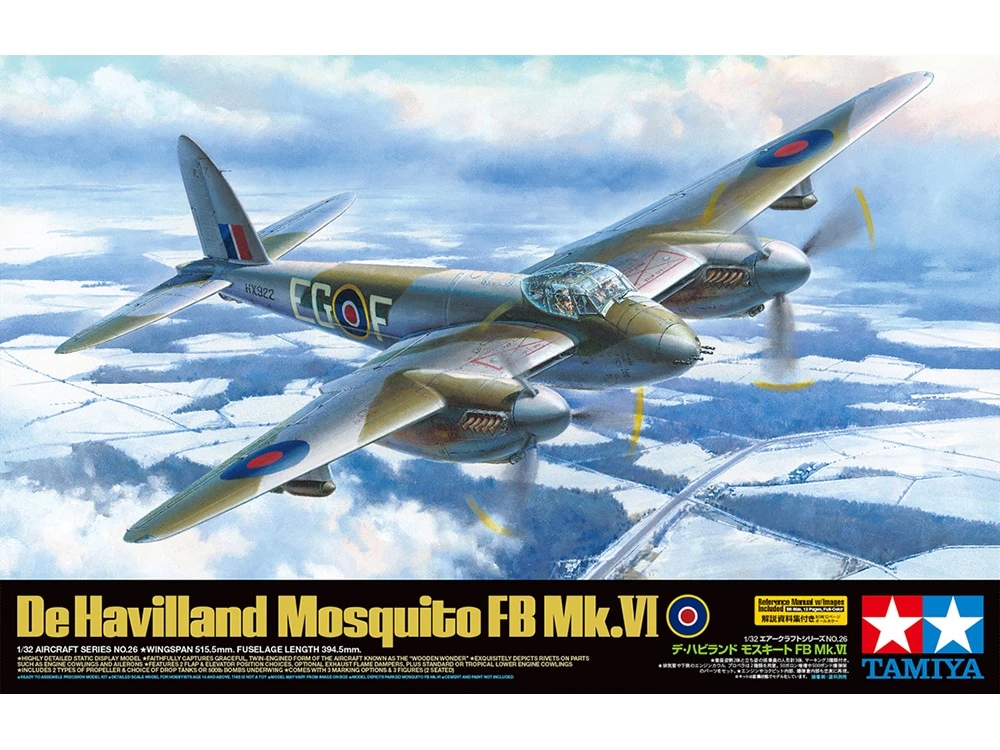 TAMIYA 60326 1/32 德.哈維蘭 蚊式 轟炸機FB MK.VI