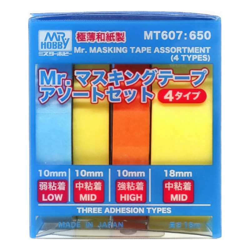 GUNZE 郡氏 GSI MT607 遮蓋膠帶 四種套裝 模型用 遮蓋帶