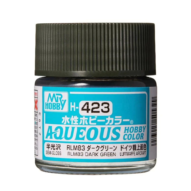 GUNZE 郡氏 GSI 新水性漆 RLM83 半光澤暗綠色 H423 10ml