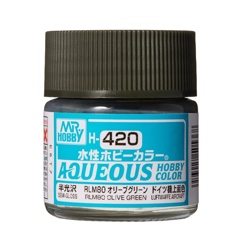 GUNZE 郡氏 GSI 新水性漆 RLM80 半光澤橄欖綠色 H420 10ml