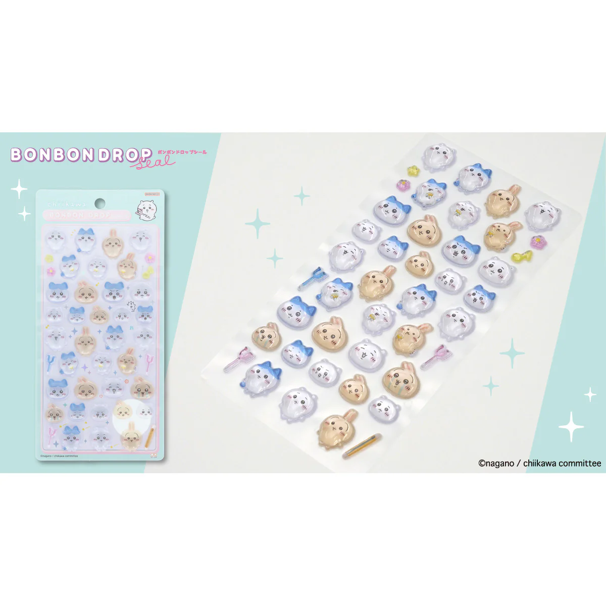 吉伊卡哇 Bonbon Drop 立體貼紙 吉伊卡哇&小八貓&烏薩奇