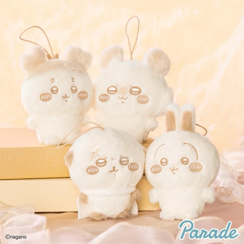 Parade 景品 吉伊卡哇 chiikawa 牛奶色 烏薩奇 小桃 海獺師傅 古本 吊娃 四款一套