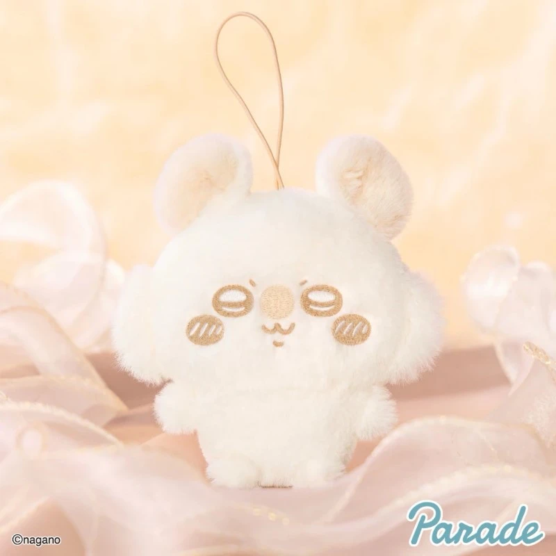 Parade 景品 吉伊卡哇 chiikawa 牛奶色 坐姿 小桃 吊娃