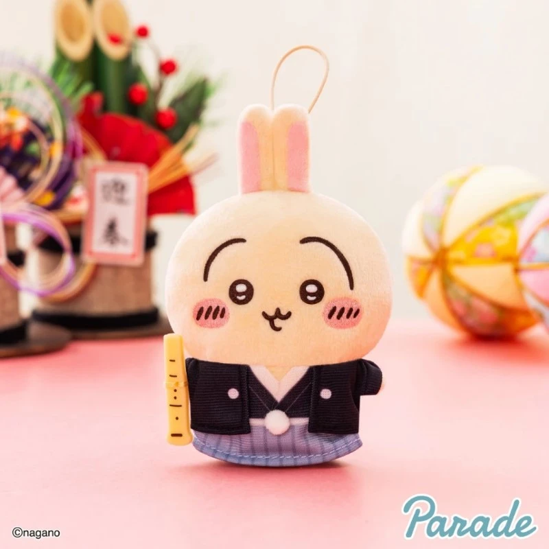 Parade 景品 吉伊卡哇 chiikawa 新年正月 袴和服 烏薩奇 吊娃