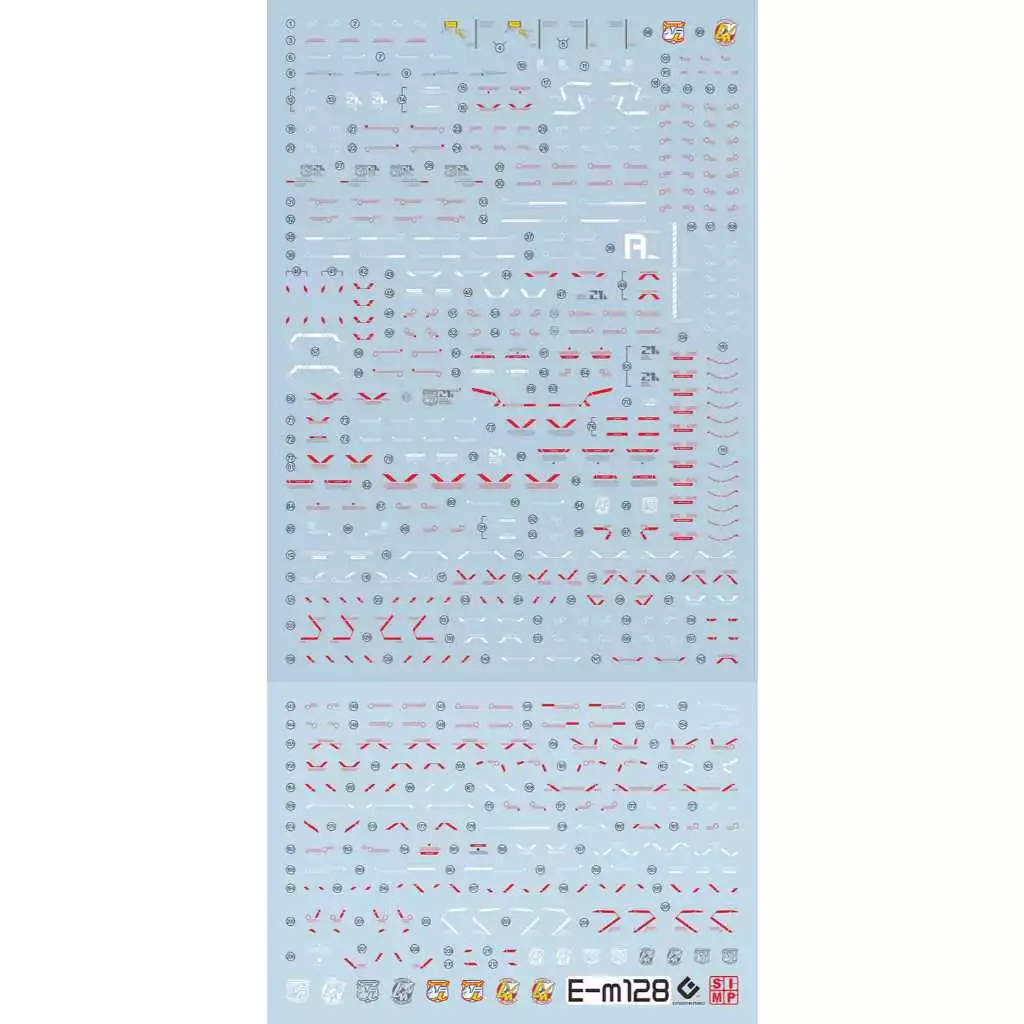 EVO MG 專用水貼 1/100 V2AB 螢光水貼