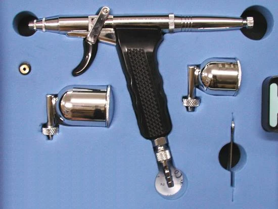 0.3mm頂級槍型雙段式扳機噴筆 CH-GP1 台灣製造精品