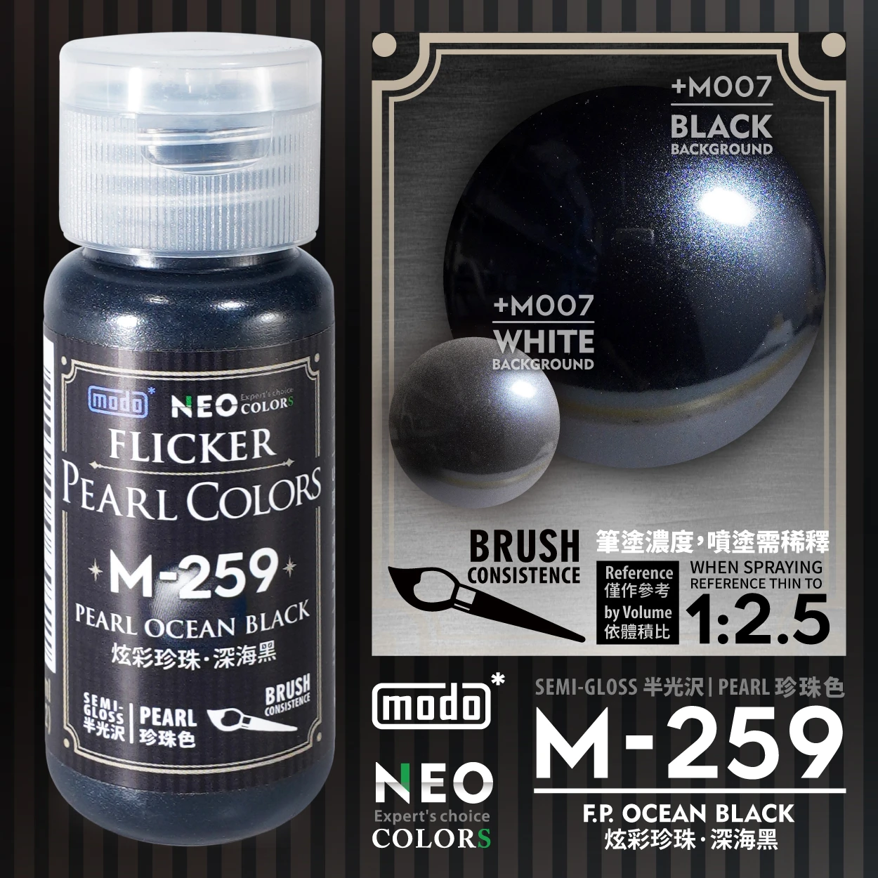 摩多製漆所 MODO 硝基漆 炫彩珍珠套色 30ml