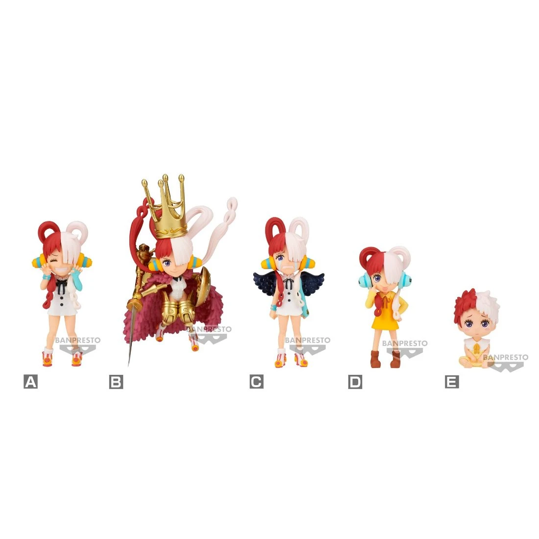 Banpresto 景品 海外限定 海賊王 劇場版 紅髮歌姬 WCF 美音 收藏集 半中盒六入