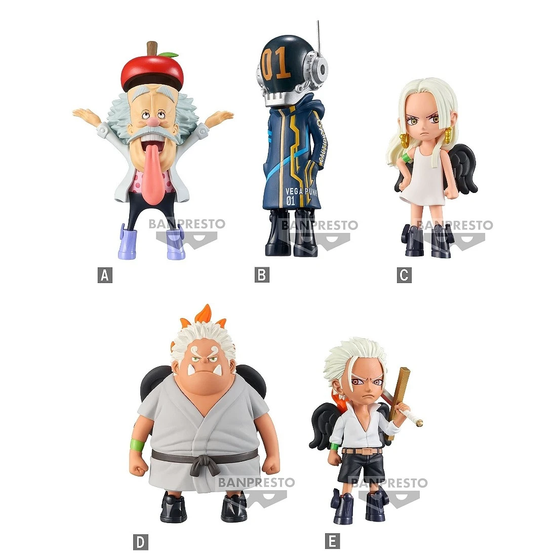 Banpresto 景品 海外限定 海賊王 WCF 蛋頭島篇 未來島 Vol.4 半中盒6入