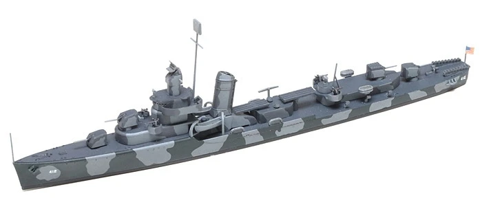 TAMIYA 31911 1/700 水線船系列 美國海軍西姆斯級DD-412 哈曼驅逐艦
