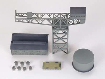 TAMIYA 31510 1/700  水線船系列 碼頭吊車起重機組 三社聯合生產