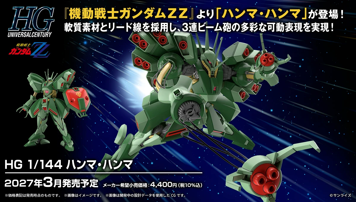3月預購 HG 1/144 AMX-103 悍馬 悍馬 1130