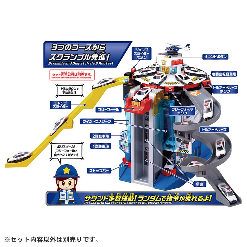 Tomica 新城鎮 緊急出動！旋轉警察基地 不附車