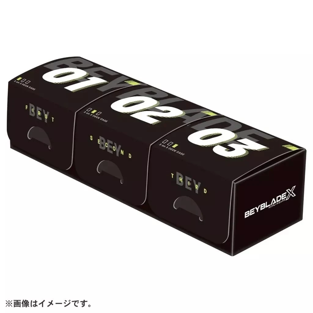 僅供現場購買 TakaraTomy 戰鬥陀螺X BX-57 3V3對戰收納盒 黑