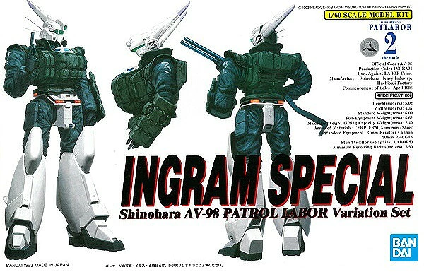 1/60 機動警察 英格蘭姆 反應裝甲鎮暴型