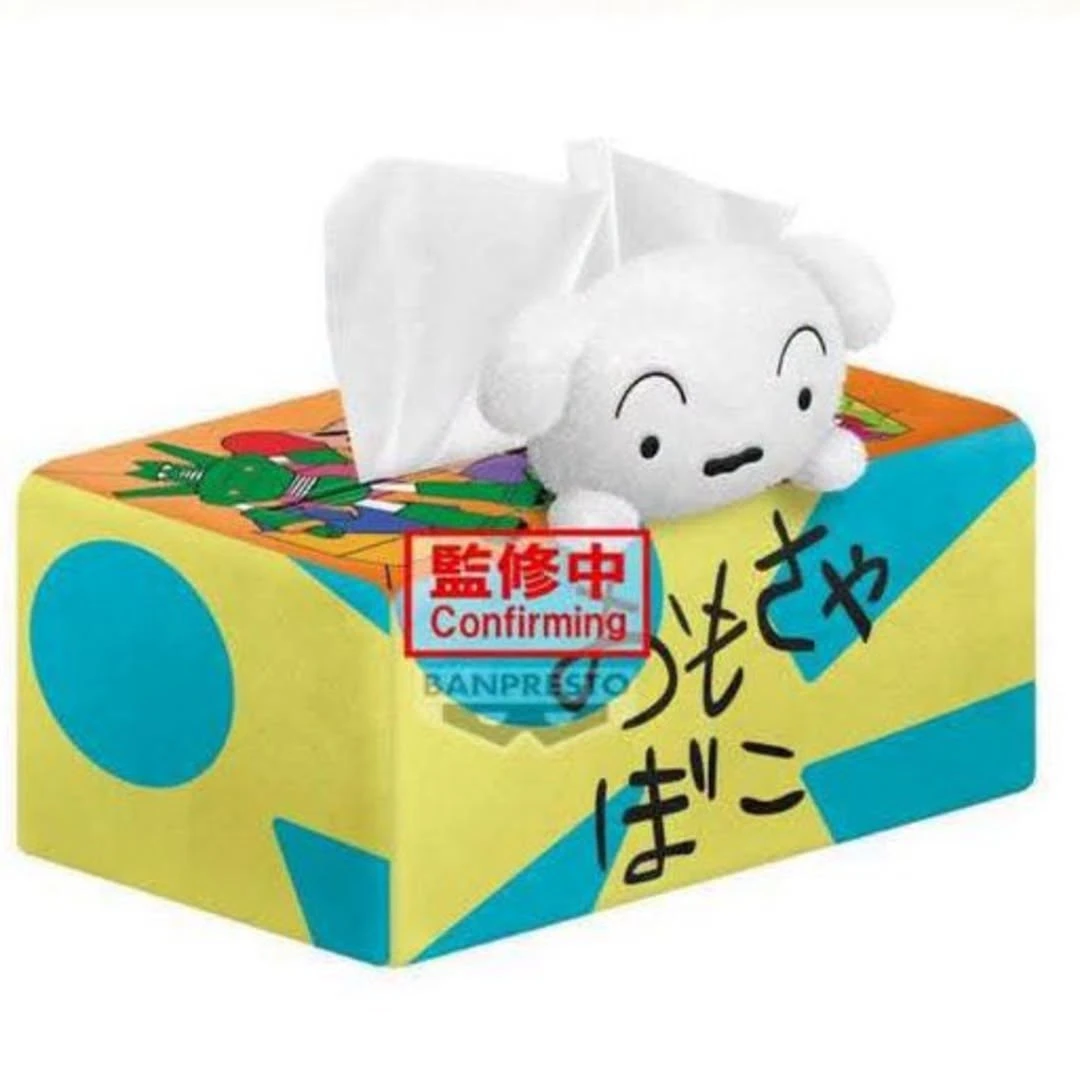 2月預購 Banpresto 景品 蠟筆小新 小白與玩具箱 面紙套 0921