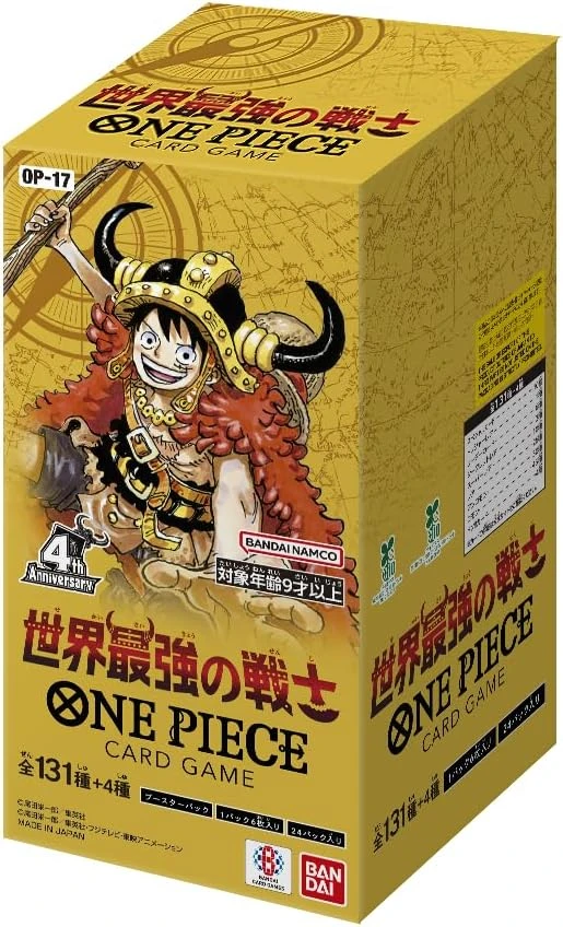 海賊王 卡牌 OPTCG OP-17 世界最強的戰士 補充包 一中盒24包