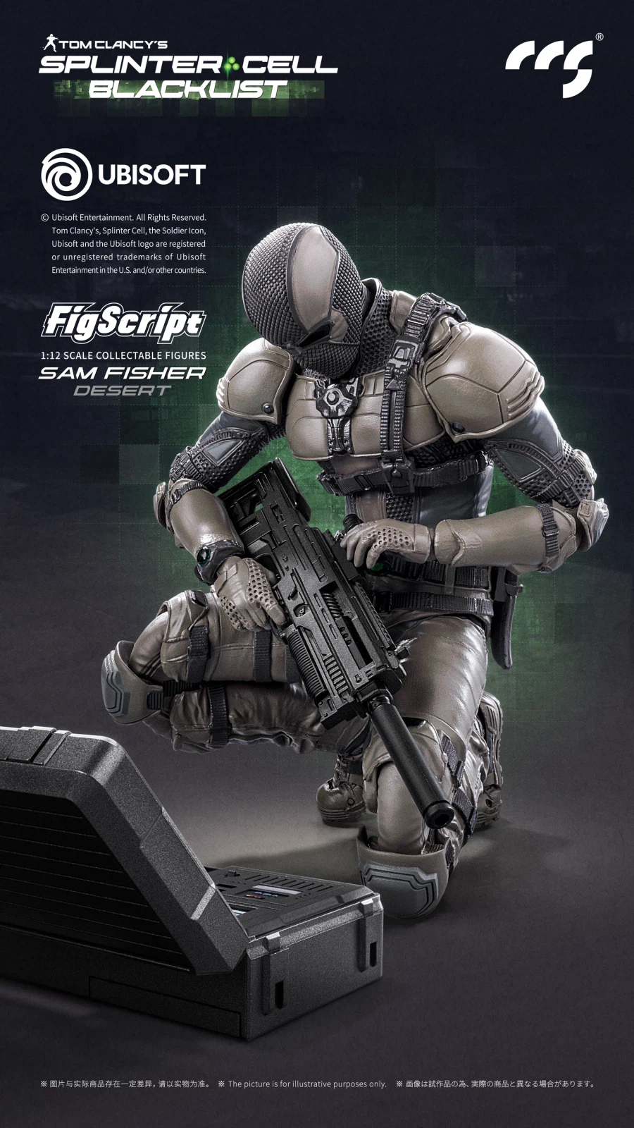 1月預購 CCSTOYS 1/12 縱橫諜海 黑名單 FigScript 山姆 費雪 沙漠裝 1030