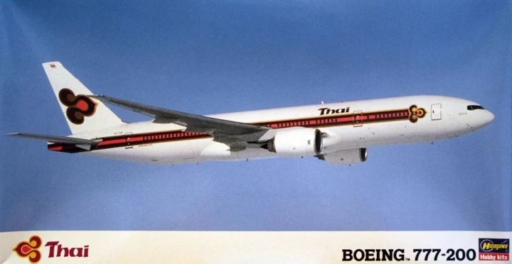 廠商出清品 HASEGAWA 長谷川 LT-115 1/200 Boeing 777-200 Thai
