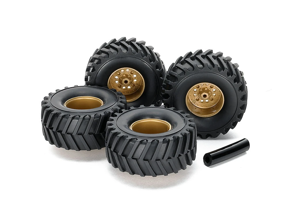 TAMIYA 15552 四驅車專用 EZ底盤 大徑輪胎&輪轂套裝 寬輪距
