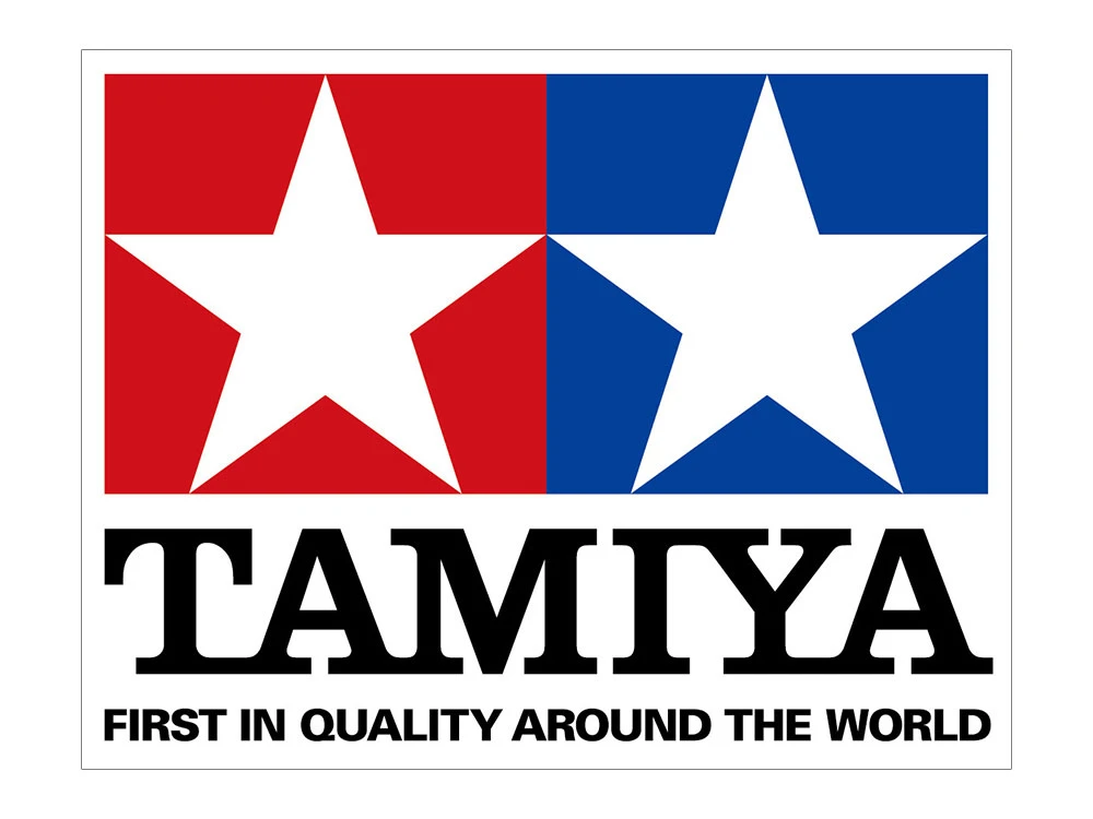 Tamiya 66747 Tamiya logo 白底方形貼紙 大 200*155mm