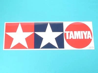 Tamiya 66421 Tamiya logo 白底橫式貼紙 小 267*89mm