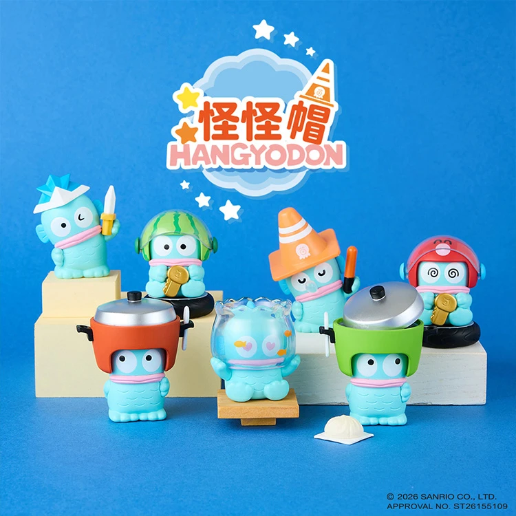 11月預購 研達國際 盒玩 三麗鷗 人魚漢頓 怪怪帽 一中盒6入 1019