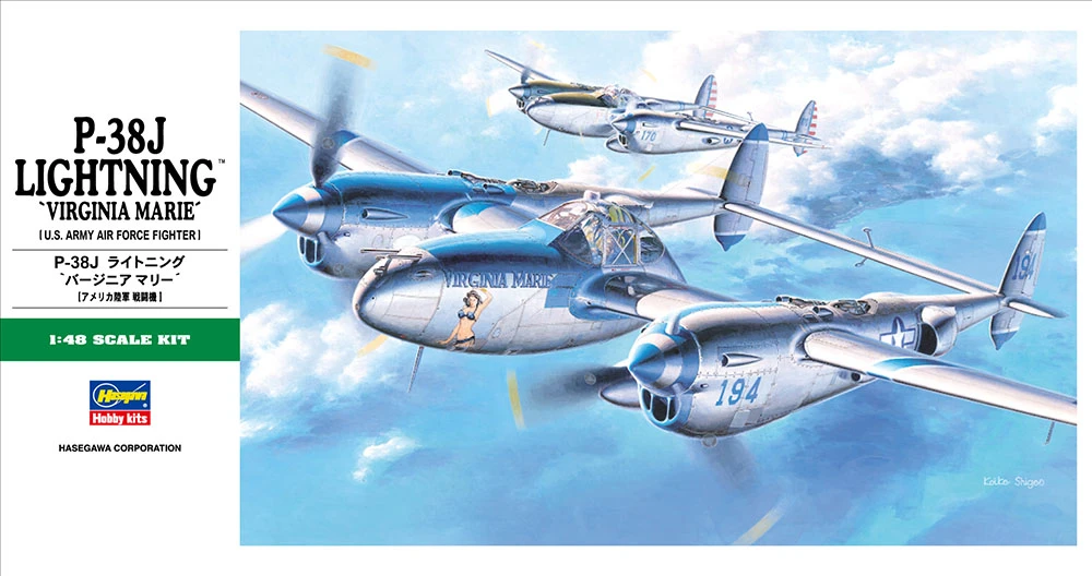 HASEGAWA 長谷川 JT1 1/48 P-38J 閃電戰鬥機 Lightning