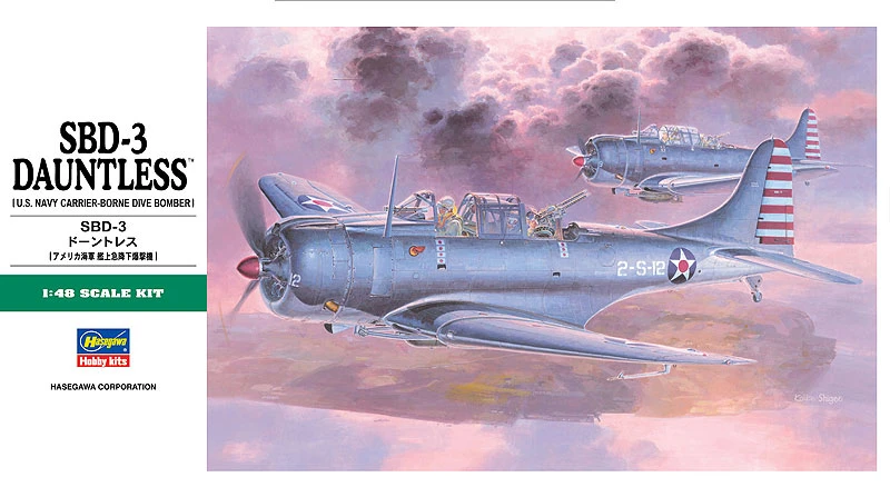 HASEGAWA 長谷川 JT19 1/48 SBD-3 無畏式俯衝轟炸機