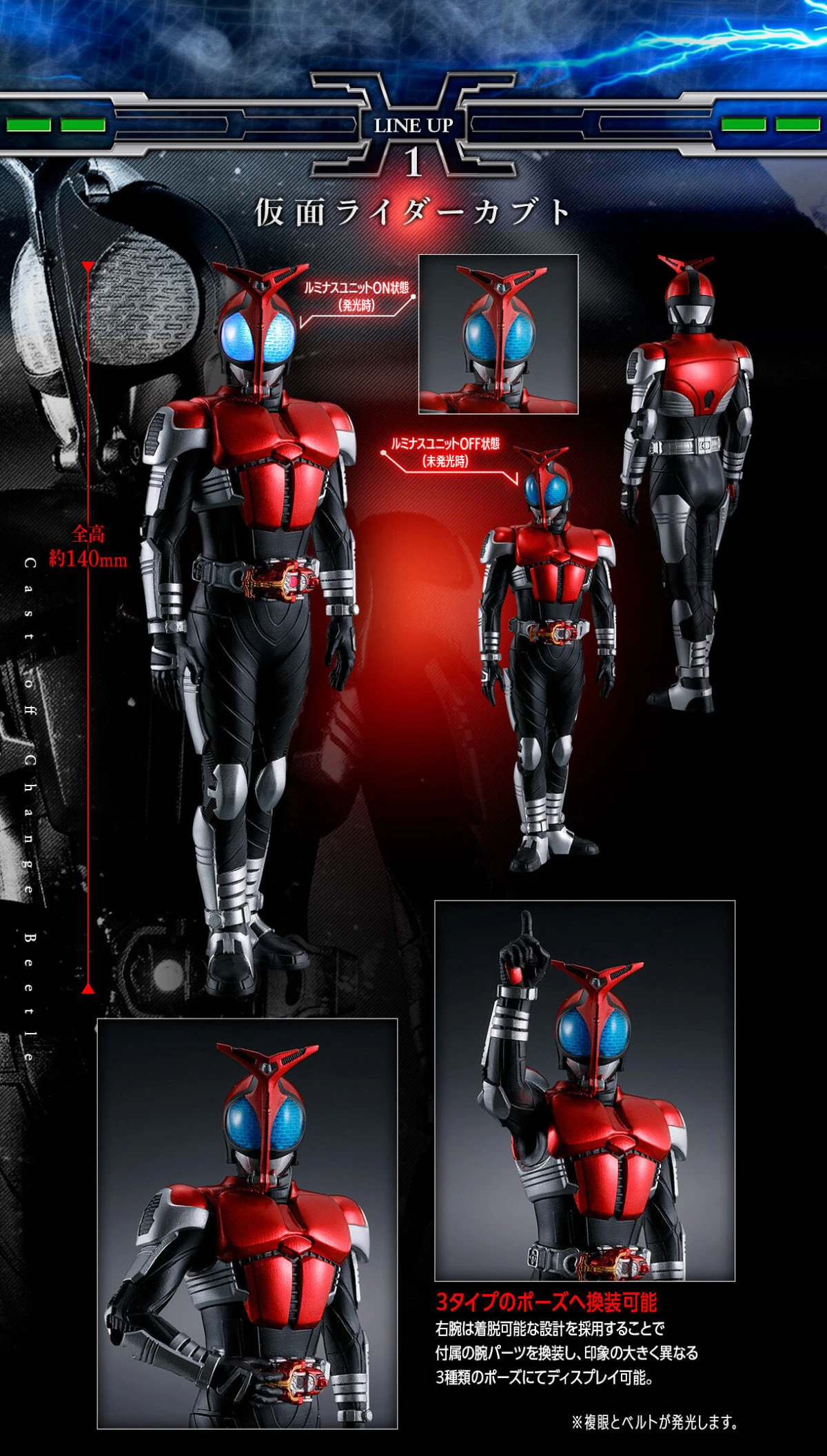 2月預購 代理版 魂商店限定 盒玩 假面騎士 ULTIMATE LUMINOUS KABUTO 套組 1115