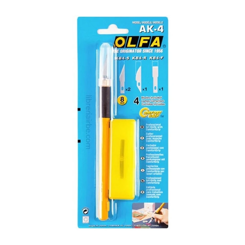 OLFA 157B AK-4 高級精工筆刀組 附曲線刃 平刃 直線刃